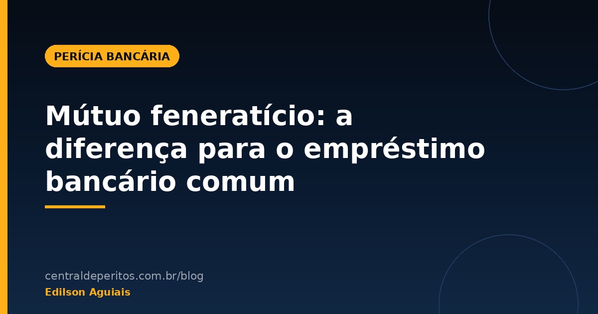 Ilustração representando contrato de mútuo feneratício e diferença para empréstimo bancário